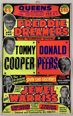 Lot 215 - FREDDIE AND THE DREAMERS - TOMMY COOPER - ORIGINAL 1965 POSTER.