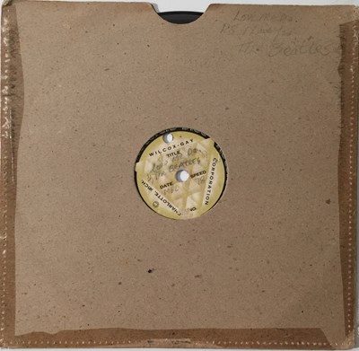 Lot 114 - THE BEATLES - LOVE ME DO - US 8" RECORDIO DISC ACETATE RECORDING