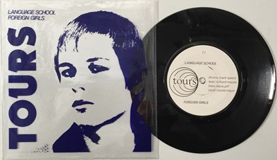 Lot 29 - TOURS - LANGUAGE SCHOOL 7" (ORIGINAL UK 'DARK BLUE' SLEEVE DESIGN)