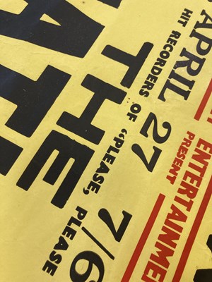 Lot 241 - THE BEATLES - A RARE ORIGINAL CONCERT POSTER FOR THE MEMORIAL HALL, NORTHWICH, 1963.