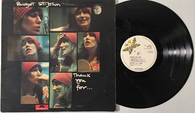 Lot 642 - BRIDGET ST. JOHN - THANK YOU FOR... LP (ORIGINAL UK COPY - SIGNED)