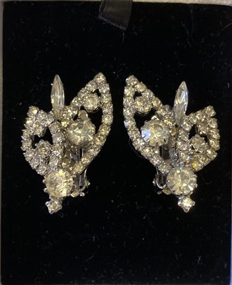 Lot 90 - AVA GARDNER OWNED CRYSTAL EARRINGS