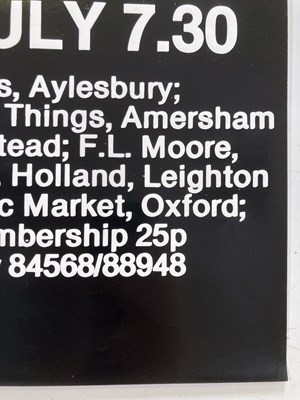 Lot 219 - THE CLASH FRIARS AYLESBURY POSTER - 1982 COMBAT ROCK TOUR.