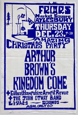 Lot 224 - ARTHUR BROWN'S KINGDOM COME - 1971 CONCERT POSTER.