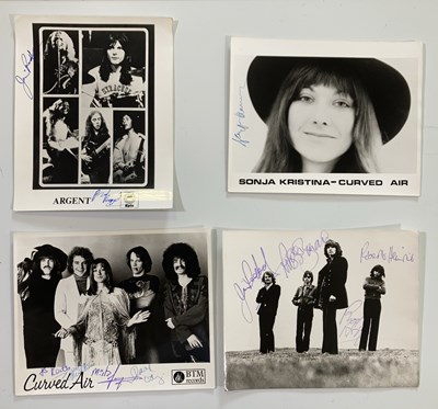 Lot 300 - ARGENT / CURVED AIR AUTOGRAPHS INC JACK BRUCE.