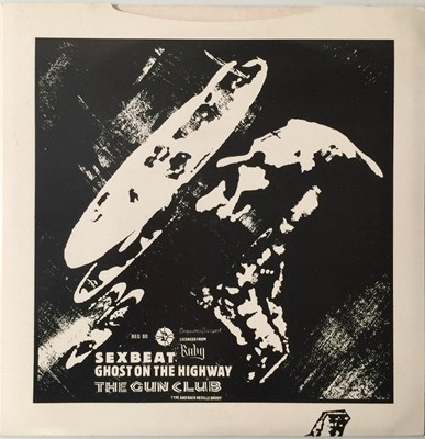 Lot 633 - THE GUN CLUB - GHOST ON THE HIGHWAY 7" (ORIGINAL UK COPY COMPLETE WITH PRESS RELEASE AND HANDBILL)