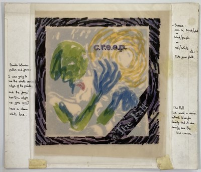 Lot 377 - THE FALL - HANDMADE ARTWORK PROOFS FOR C.R.E.E.P.