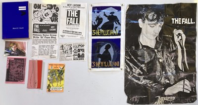 Lot 383 - THE FALL / MARK E. SMITH -PERSONALLY OWNED BOOKS INC VII, ZINES, PROGRAMMES.
