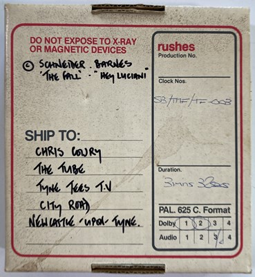 Lot 386 - THE FALL - HEY LUCIANI VIDEO TAPE MASTER.