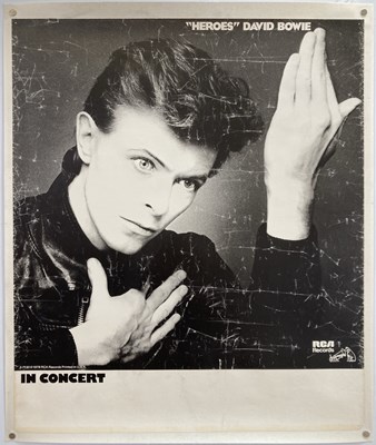 Lot 126 - DAVID BOWIE - ORIGINAL HEROES RCA PROMOTIONAL POSTER.