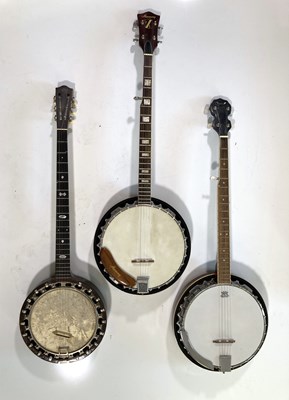 Lot 30 - THREE.BANJOS (HARMONY, OZARK, THE NEW WINDSOR PATENT).
