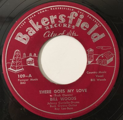 Lot 9 - BILL WOODS - THERE GOES MY LOVE 7" (BAKERSFIELD RECORDS - 109)