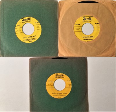 Lot 84 - LIGHTNIN' HOPKINS - 7" PACK (HERALD RECORDS)