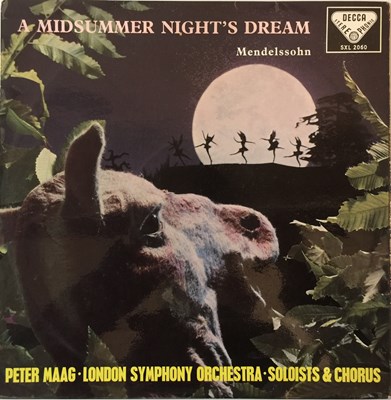 Lot 603 - PETER MAAG/LSO - MENDELSSOHN - A MIDSUMMER NIGHT'S DREAM LP (ORIGINAL DECCA UK STEREO EDITION - SXL 2060)