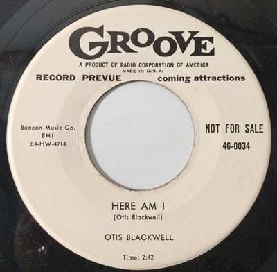 Lot 121 - OTIS BLACKWELL - OH! WHAT A BABE/ HERE I AM 7" (US PROMO - R&B - GROOVE 4G-0034)