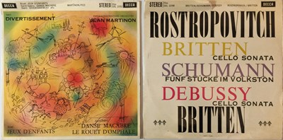 Lot 600 - ROSTROPOVICH/MARTINON - DECCA ED1 SXL LPs.