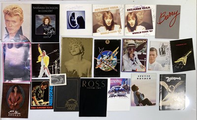 Lot 112 - PROGRAMME AND TICKET COLLECTION - 80S/90S INC BOWIE, SUZANNE VAGA SIGNED AND MORE.