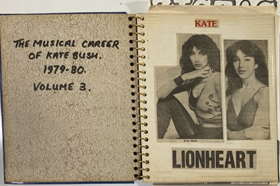 Lot 30 - KATE BUSH SCRAPBOOKS INC CONCERT PHOTOGRAPHS.