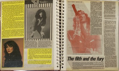 Lot 30 - KATE BUSH SCRAPBOOKS INC CONCERT PHOTOGRAPHS.