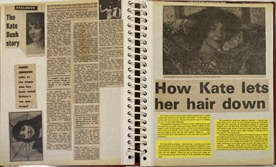 Lot 30 - KATE BUSH SCRAPBOOKS INC CONCERT PHOTOGRAPHS.
