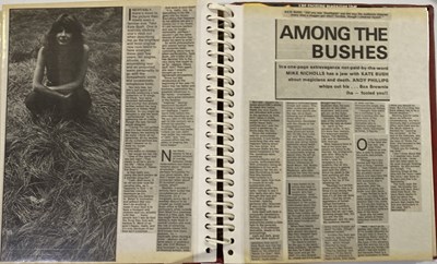 Lot 30 - KATE BUSH SCRAPBOOKS INC CONCERT PHOTOGRAPHS.