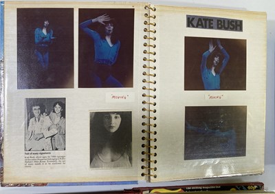 Lot 30 - KATE BUSH SCRAPBOOKS INC CONCERT PHOTOGRAPHS.