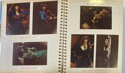 Lot 30 - KATE BUSH SCRAPBOOKS INC CONCERT PHOTOGRAPHS.
