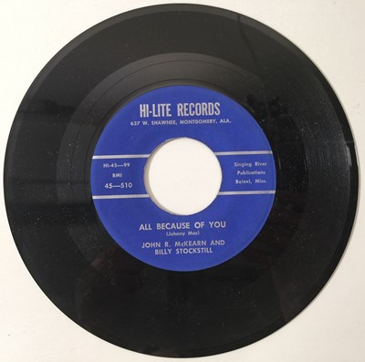 Lot 72 - JOHN R. MCKEARN - THE TUG BOAT SONG/ ALL BECAUSE OF YOU 7" (US ROCKABILLY - HI-LITE 45-510)