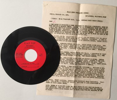 Lot 51 - FLAT TOP'S REBEL ROUSERS - LONLIEST GUY I TOWN 7" (INCLUDES LETTER - FLAT TOP 1094)