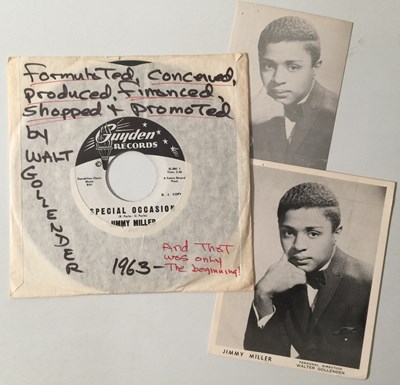 Lot 55 - JIMMY MILLER - SPECIAL OCCASION/ GENIE 7" (US PROMO - GUYDEN RECORDS 2117)