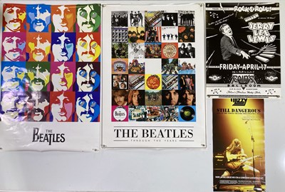 Lot 198 - POSTER COLLECTION INC ELO / THIN LIZZY.