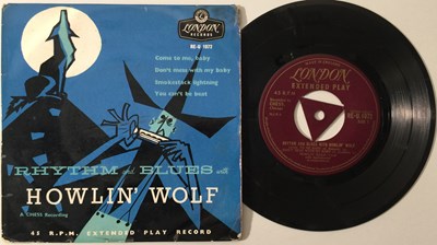 Lot 17 - HOWLIN' WOLF - RHYTHM AND BLUES WITH HOWLIN' WOLF 7" (LONDON - RE-U 1072)