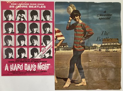Lot 198 - THE BEATLES - HARD DAY'S NIGHT FILM POSTER.