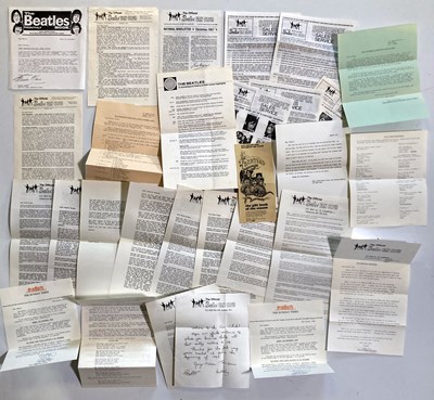 Lot 158 - THE BEATLES - FAN CLUB EPHEMERA.