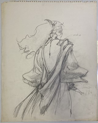 Lot 142 - LABYRINTH (1986) - ORIGINAL COSTUME DESIGNS.