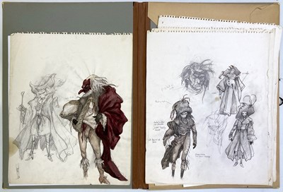 Lot 142 - LABYRINTH (1986) - ORIGINAL COSTUME DESIGNS.