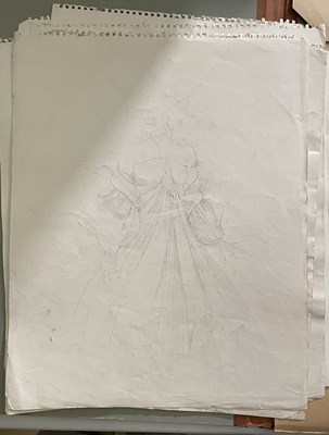 Lot 142 - LABYRINTH (1986) - ORIGINAL COSTUME DESIGNS.