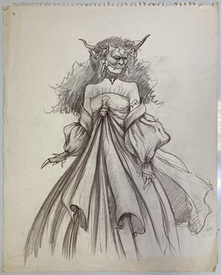 Lot 142 - LABYRINTH (1986) - ORIGINAL COSTUME DESIGNS.