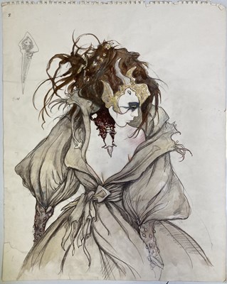Lot 142 - LABYRINTH (1986) - ORIGINAL COSTUME DESIGNS.