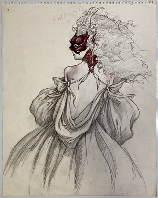Lot 142 - LABYRINTH (1986) - ORIGINAL COSTUME DESIGNS.