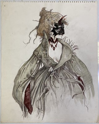 Lot 142 - LABYRINTH (1986) - ORIGINAL COSTUME DESIGNS.
