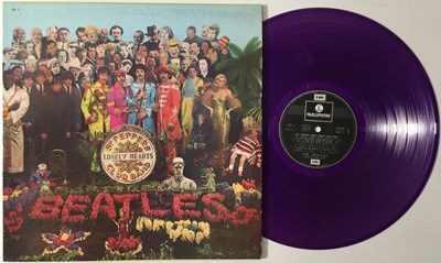 Lot 13 - THE BEATLES - SGT. PEPPER'S LONELY HEARTS CLUB BAND (PURPLE VINYL FRENCH COPY - DC 1)