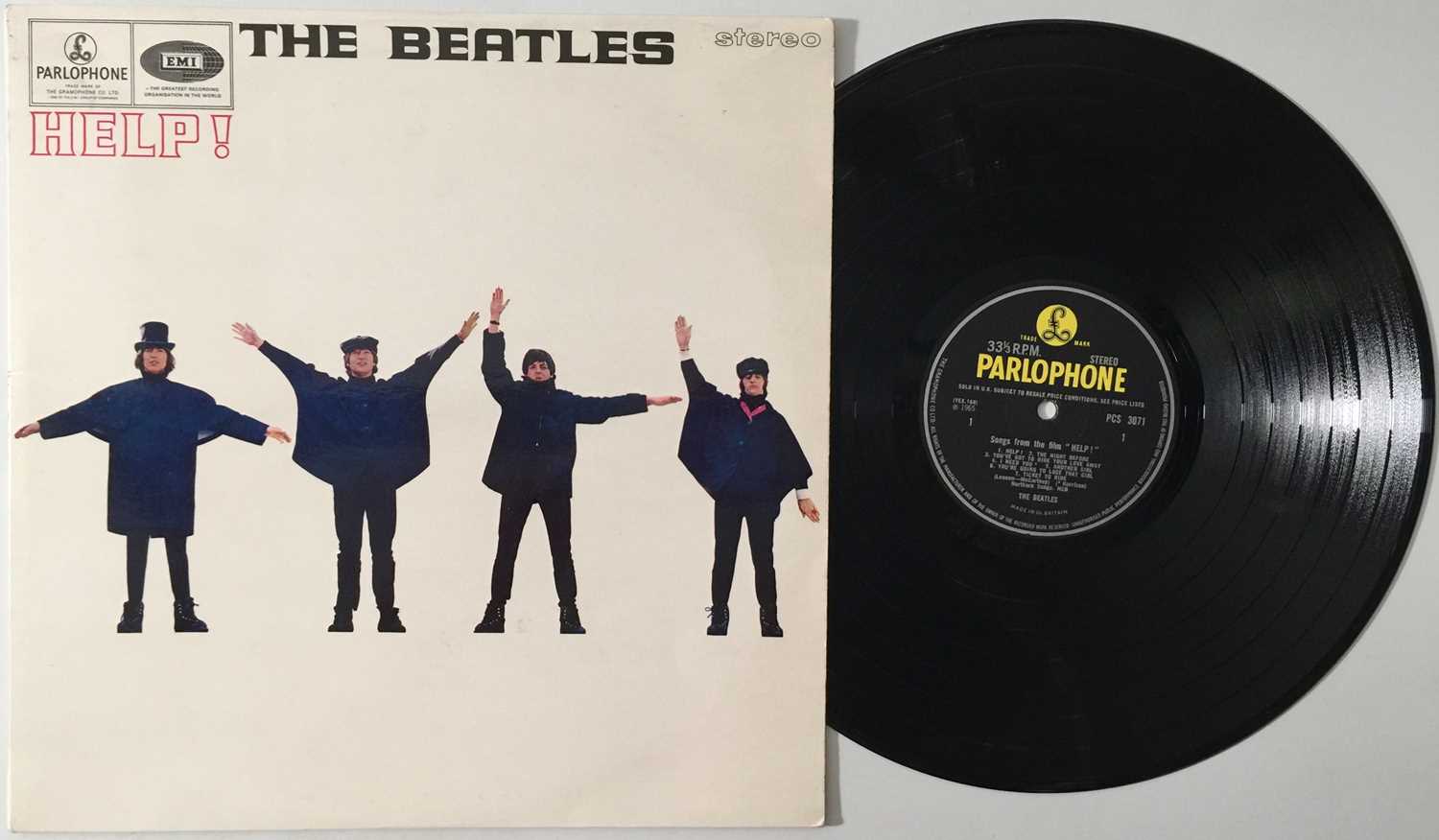 Lot 15 - THE BEATLES - HELP! LP (ORIGINAL UK STEREO COPY - PCS 3071)