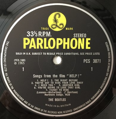 Lot 15 - THE BEATLES - HELP! LP (ORIGINAL UK STEREO COPY - PCS 3071)