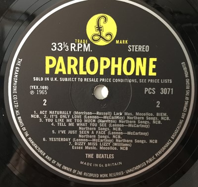 Lot 15 - THE BEATLES - HELP! LP (ORIGINAL UK STEREO COPY - PCS 3071)