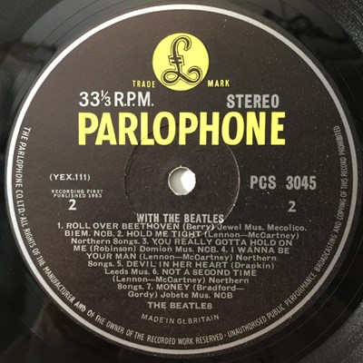 Lot 16 - THE BEATLES - WITH THE BEATLES LP (ORIGINAL UK STEREO COPY - PCS 3045)