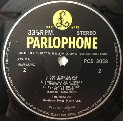 Lot 17 - THE BEATLES - A HARD DAY'S NIGHT LP (ORIGINAL UK STEREO COPY - PCS 3058)