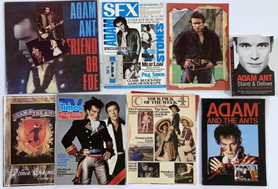 Lot 32 - ADAM ANT MEMORABILIA.