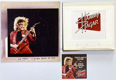 Lot 34 - SAMMY HAGAR - ORIGINAL ARTWORK FOR 'THIS PLANET'S ON FIRE'.