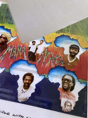 Lot 36 - PETER TOSH - ORIGINAL LP ARTWORK FOR 'MAMA AFRICA'.